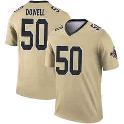 Nike Andrew Dowell New Orleans Saints Youth Legend Gold Inverted Jersey